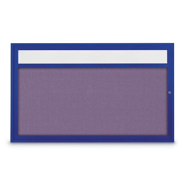 Slim Enclosed Corkboard, 30"x36", Satin Alum Frame/Cork